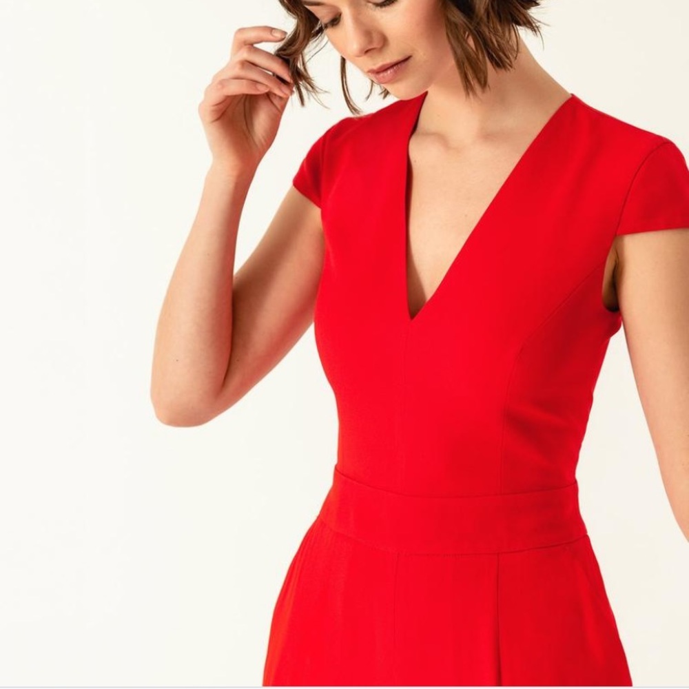 NWT Donna Morgan Red Jumpsuit